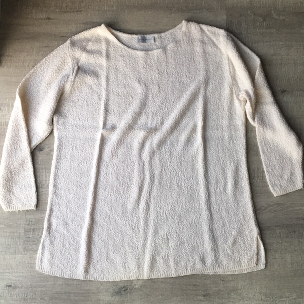 Cream sweater.